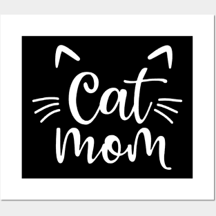 cat mom Posters and Art